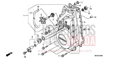 PANNEAU CARTER-MOTEUR AV. ST1300AE de 2014